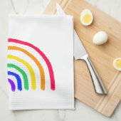 お子様のアートワーク |子供のアップロードスケッチ キッチンタオル (四つ折り)