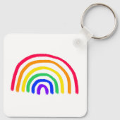 お子様のアートワーク |子供のアップロードスケッチ キーホルダー (裏面)