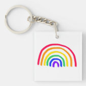 お子様のアートワーク |子供のアップロードスケッチ キーホルダー (正面)