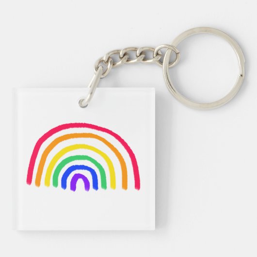 お子様のアートワーク |子供のアップロードスケッチ キーホルダー (裏面)