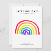 お子様のアートワーク |子供のアップロードスケッチ シーズンカード (正面)