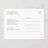 お子様のアートワーク |子供のアップロードスケッチ シーズンポストカード (裏面)