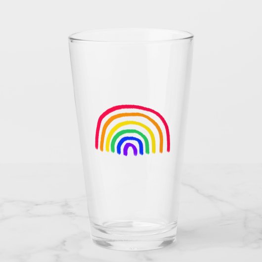 お子様のアートワーク |子供のアップロードスケッチ タンブラーグラス (正面)