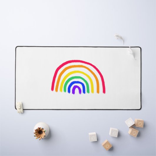 お子様のアートワーク |子供のアップロードスケッチ デスクマット (キッズテーブル)