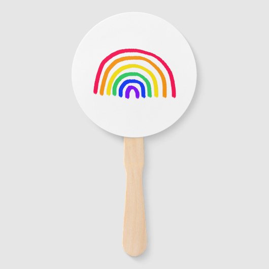 お子様のアートワーク |子供のアップロードスケッチ ハンドファン (裏面)