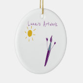 お子様のオーナメント セラミックオーナメント (右)