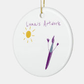 お子様のオーナメント セラミックオーナメント (左)