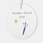 お子様のオーナメント セラミックオーナメント (左)