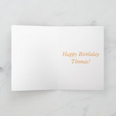 お子様のカスタマイズ可能な誕生日カード カード (内部)