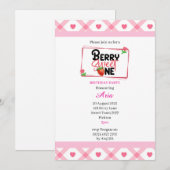 お子様のカスタマイズ バースデー・スイート・ワン 誕生日招待状 招待状 (正面/裏面)