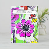 お子様のスケッチと写真の叔父のパーソナライズされた追加 箔シーズンカード (立ち正面)