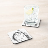 お子様のスケッチ – 母の日のプレゼント コースター (右側)