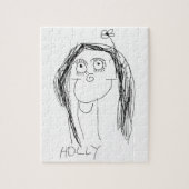 お子様のスケッチ – 母の日のプレゼント ジグソーパズル (縦)