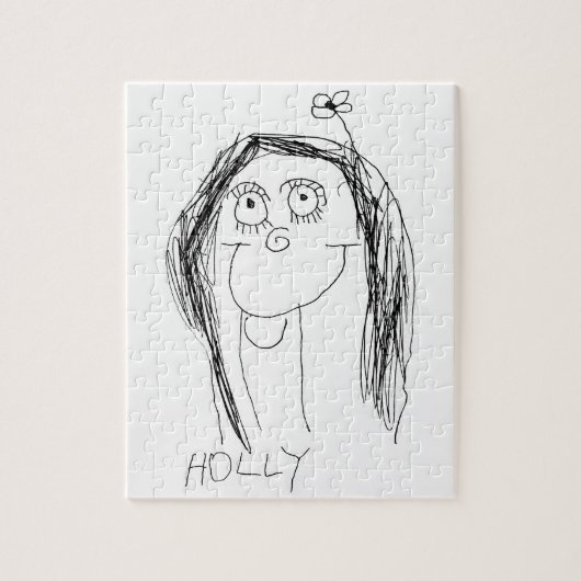 お子様のスケッチ – 母の日のプレゼント ジグソーパズル (縦)