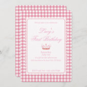 お子様のファーストコケットバースデー！ 招待状 (正面/裏面)