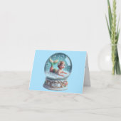 お子様の人魚ウェルカムメッセージ カード (正面)