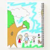 お子様の作品をこのスケッチパッドに追加してください ノートブック (裏面)