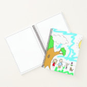 お子様の作品をこのスケッチパッドに追加してください ノートブック (内部)