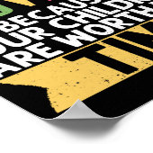 お子様の価値が高い保育園 ポスター (角)