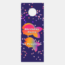 お子様の個人設定の名前の誕生日パーティーの魚