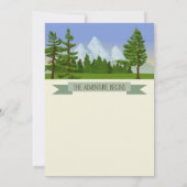 お子様の冒険が始まるベビーシャワー招待状をカスタマイズ 招待状 (裏面)