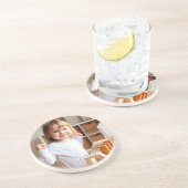 お子様の写真とスクリプト名 コースター (側面)