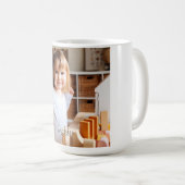 お子様の写真とスクリプト名 コーヒーマグカップ (正面右)