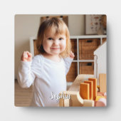 お子様の写真とスクリプト名 フォトプラーク (正面)