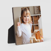 お子様の写真とスクリプト名 フォトプラーク (正面)