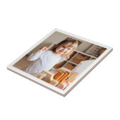 お子様の写真と名前のスクリプト タイル (側面)