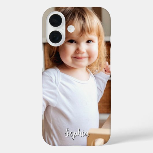 お子様の写真と名前のスクリプト Case-Mate iPhoneケース (裏面)