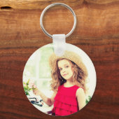 お子様の写真のアップロード キーホルダー (正面)