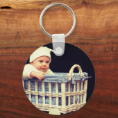 お子様の写真のアップロード キーホルダー (正面)