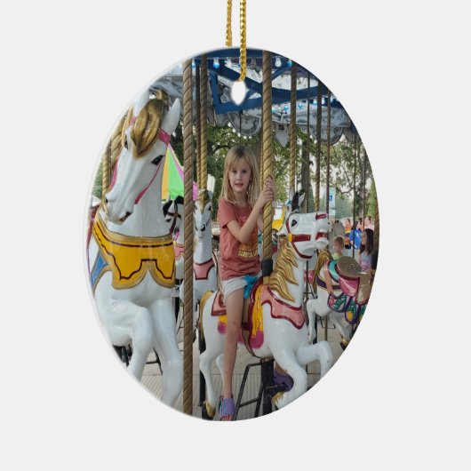 お子様の写真をこのクリスマスに追加 セラミックオーナメント (右)