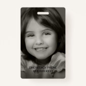 お子様の写真名タグの個人用設定 バッジ (裏面)