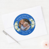 お子様の写真 ママ パパ 結婚式 ラウンドシール (封筒)