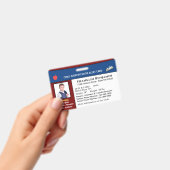 お子様の写真ID識別の警告カードのカスタム バッジ (手持ち)