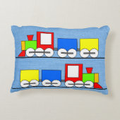 お子様の名前が入った子供用蒸気機関車クッション アクセントクッション (裏面)