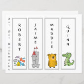 お子様の名前とアートワークのアップロード (正面/裏面)