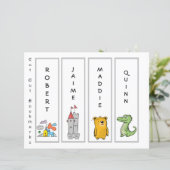 お子様の名前とアートワークのアップロード (スタンド正面)