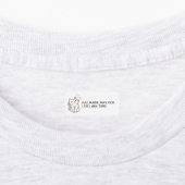 お子様の名前と電話かわいい猫ラベル ラベル (貼付)