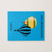 お子様の名前の付いた熱気球パズル。 ジグソーパズル (横)