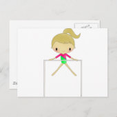 お子様の名前入りの体操服&アクセサリー ポストカード (正面/裏面)