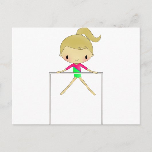 お子様の名前入りの体操服&アクセサリー ポストカード (正面)