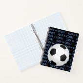 お子様の名前入り「かっこいいね」サッカーノート ノートブック (内部)