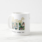 お子様の名前入り ママの祝福ギフト コーヒーマグカップ (正面左)