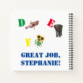 お子様の名前入り！個別指導　美しい文字の練習帳 ノートブック (裏面)