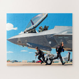 お子様の名前入り F-35ライトニングII プレフライトキッズカスタム  ジグソーパズル