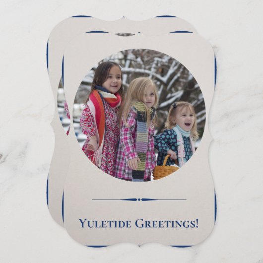 お子様の挨拶状の交換 カード (正面/裏面)