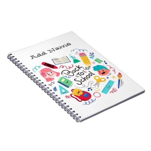 お子様の新しいお気に入りの学習パートナーに最適な1冊 ノートブック (右側)